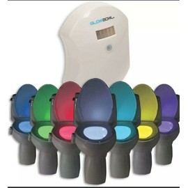GlowBowl 54564 A-00452-01 Motion Activated multi colored Toilet Nightlight