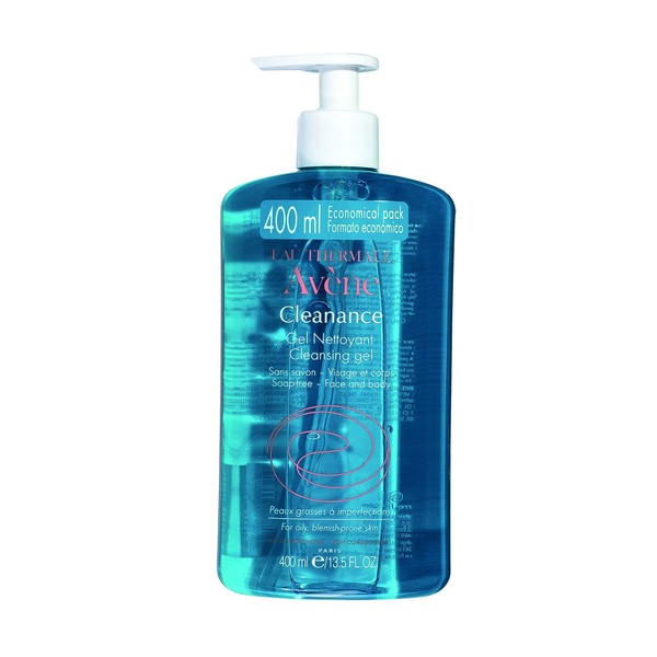 Eau Thermale Avene Cleanance Cleansing Gel Soap Free Cleanser for Acne Prone, Oily, Face & Body