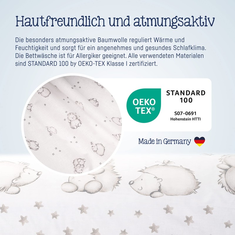 Zöllner Bettwäsche Igelchen 100x135cm