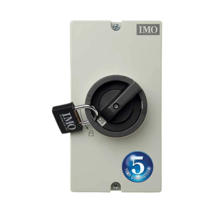 IMO SI32-PEL64R-2 Enclosed DC Switch 32A 700V 2-Pole IP65 Gray