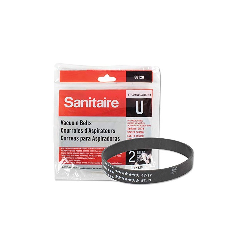 Sanitaire Replacement Belt For Upright Vacuum Cleaner, Flat U Style,