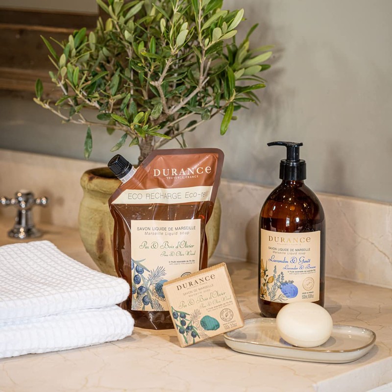 Durance Solid Marseille Soap With Organic Pine Essential Oil 100g