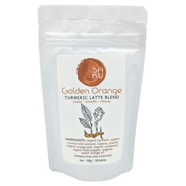 SAKU Tea, Golden Orange Turmeric Latte Blend, Super Food Latte, 3oz Bag