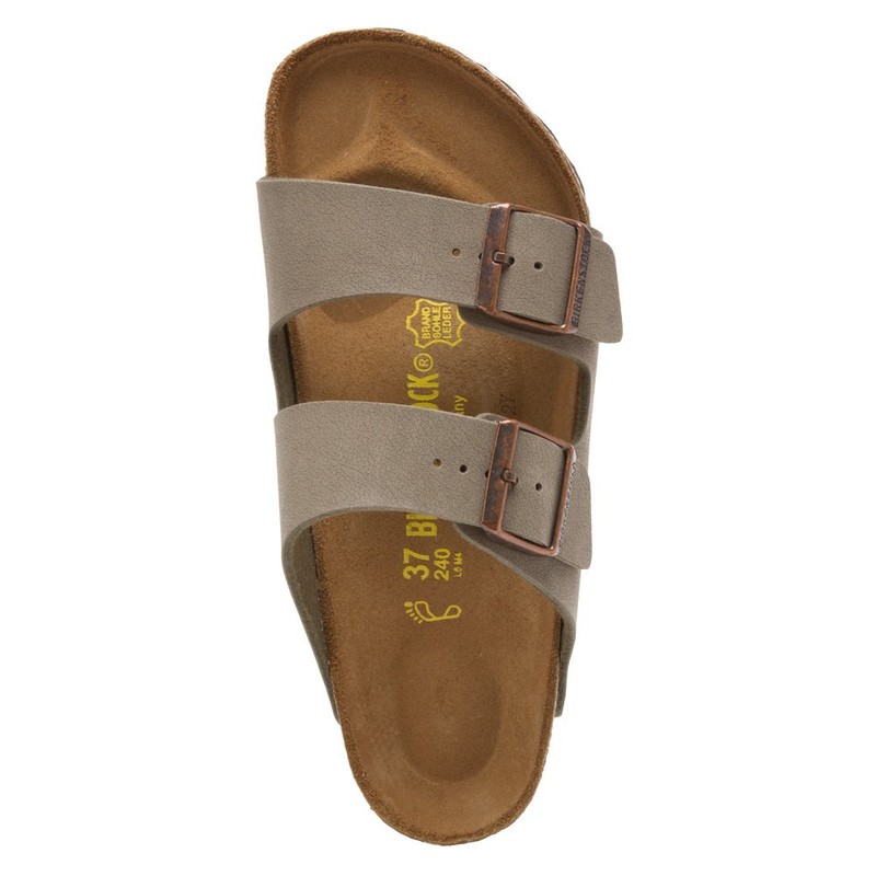 Birkenstock Unisex Arizona Sandal,Stone Birkibuc,37 N EU