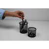 Wedo 65401 Stifteköcher Office (Drahtmetall) 2 Stück, schwarz