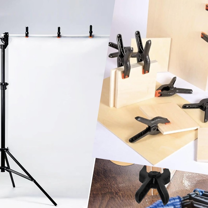 Bluejunior 20pcs Mini Spring Clamps for Woodworking, Photography Studio, Home
