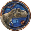 Unique Round Dinner Paper Plates - 9" | Jurassic World