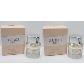 GUESS 1981 WOMEN EAU DE TOILETTE NATURAL SPRAY 1 OZ BOXED (LOT OF 2)