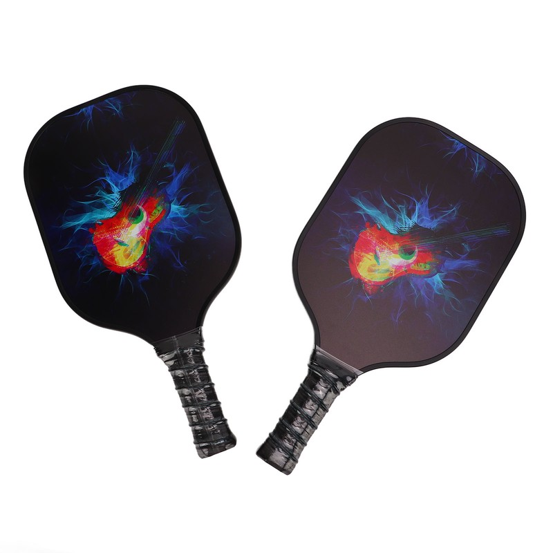 Pickleball Set 2 Rackets 4 Balls 1 Racket Bag Glass