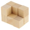 Wooden World 5 x Wooden Dice with Simple Dice Dice