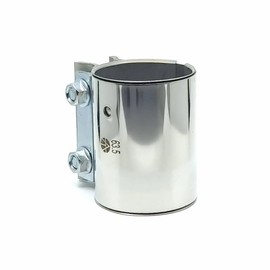 Double Clamp Stainless Steel Exhaust Clamp Pipe Connector Diameter 45 48 51 63 76 mm (63 mm)