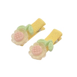 2PCS Flower Hair Clips for Women Girls Cute Hair Barrettes Duckbill Hair Accessories Sunflower