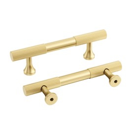 homdiy LS7080EC76 10 Pack 6 inch Brushed Gold Cabinet Pulls Brushed Brass Cabinet Pulls - Gold Cabinet Pulls Champagne Gold Cabinet Pulls Gold Kitchen Cabinet Pulls Gold Cabinet Handles
