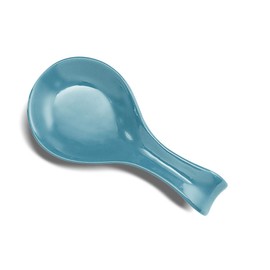 Ceramic Spoon Rest, by Kook, Utensil Holder for Stovetop, Farmhouse Kitchen & Coffee Bar Decor, Dishwasher Safe, Ladle, Tray – Set of 2 (Teal Blue)