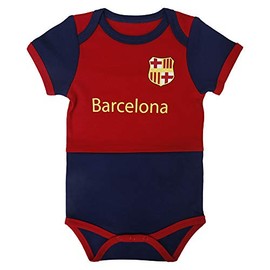 IDONEKER Barcelona Baby Clothes for Boys Girls Short Sleeve Outfit | Unique Infant Team Soccer Bodysuit