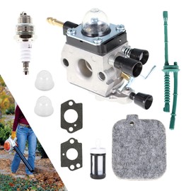 munirater Carburetor Replacement for BG45 BG46 BG55 BG65 BG85 SH55 SH85 Leafblower with Air Fuel Filter Line Gasket Spark Plug Zama C1Q-S68D C1Q-S68G C1Q-S68E C1Q-S64 42291200606