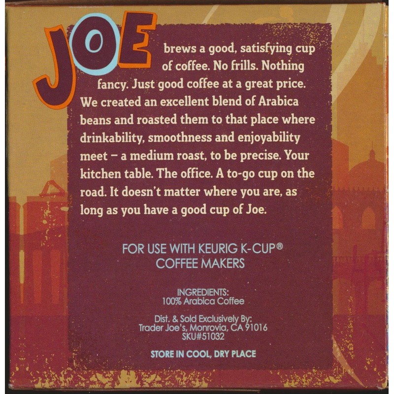 Trader Joe's Medium Roast 100% Arabica Coffee - 12 Single