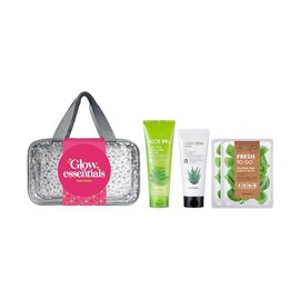 TONYMOLY Glow Essentials Kit – Set de Skincare con Aloe 99% Soothing Gel, Limpiador Facial Aloe Clean Dew y Mascarillas Fresh To Go | Hidratación y Cuidado Diario para Piel Suave y Radiante