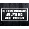Car Sticker No Illegal Immigrants Are Left In This Vehicle
