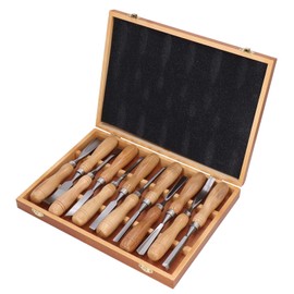 12Pcs Wood Chisel Set, 60CRV Blade Wood Carving Chisels Kit, Woodworking Chisels, Wood Carving Tools with Wooden Storage Case