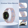 2 Pack Braid Nylon Bands Compatible with Garmin Lily 2,