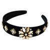 LOVEF 2pcs 40mm Fashion Headbands for Girls Women Padded Velvet