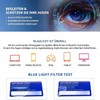 Suertree Self-tinting blue light filter distance glasses, lightweight photochromic myopia