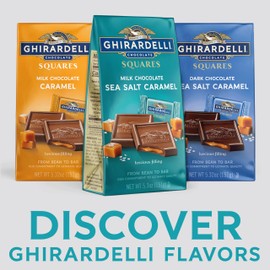 GHIRARDELLI Milk Chocolate Sea Salt Caramel Chocolate Squares, 5.3 OZ Bag (6 count)