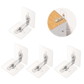 OOTSR 4 Sets of Tilt Protection Furniture for Toddlers, Tilt Protection Furniture Wall Anchor, Anti-Tip Holder for Baby Proofing & Pet Protection, Wall Anchor, Anchor Straps No Drilling