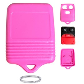Kepdul Replacement for Ford F150 F250 F350 Explorer Expedition Ranger Escape Edge E150 Freestar Lincoln Navigator Mercury 3 Button Keyless Entry Remote Smart Keys Shell (3-Button-Pink)
