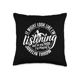 Javelin Throwing Track And Field Spear Thrower Training Throw Pillow