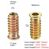 Aninako Insert Nuts [M6 x 25 mm 60 Pieces with
