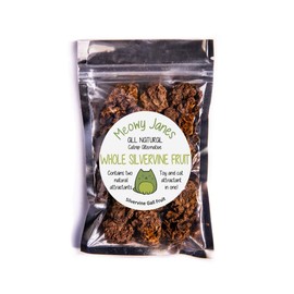 Meowy Janes Whole Silvervine Fruit- Dried Silvervine Gall Fruit- Actinidia Polygama - Cat Toy - Cat Treat