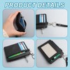 DXLing Leather Mini Wallet Credit Card Holder for Men, Card