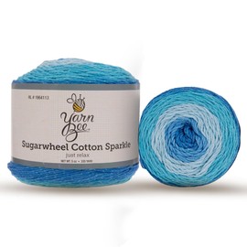 Yarn Bee 3 - Light Yarn for Crocheting & Knitting – Soft Yarn Skein – 335 Yards of Cotton Yarn for Crocheting Blankets, Hats, & More – Craft Supplies for Handcrafting, Just Relax