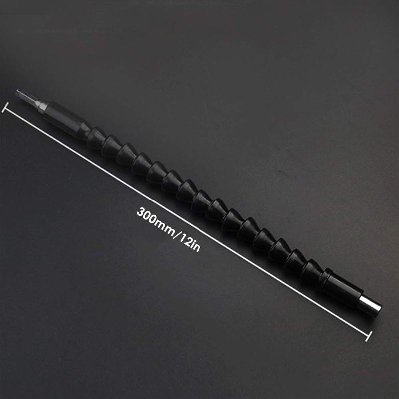 Flexible Drill Bit Extension Shaft, Tiberham 300mm Snake Drill Bit