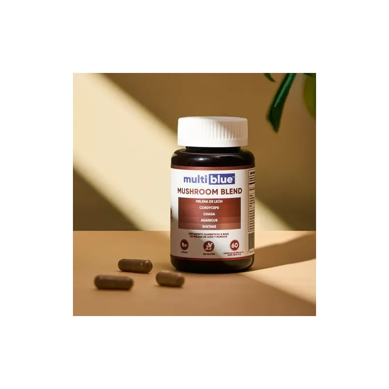 Multiblue Mushroom Apoya Inmune Y Reduce Colesterol 60 Caps