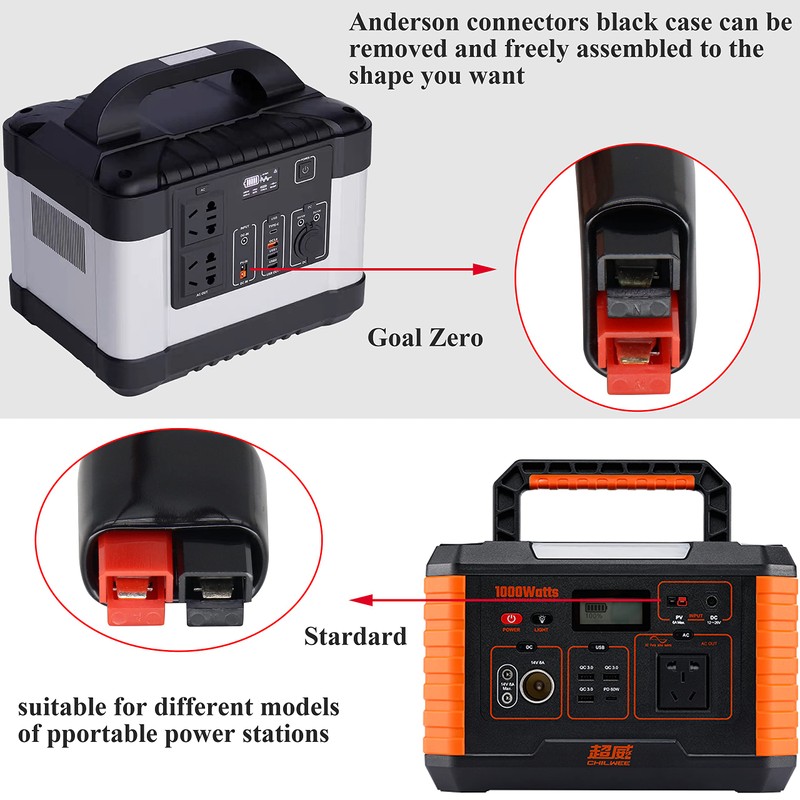 HCFeng 12AWG SAE to an-der-Son Cable Solar to SAE Extension