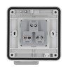 Outdoor Electrical Outlet,IP66 Waterproof Power Socket,127V 15A Outdoor Plug Socket,Universal