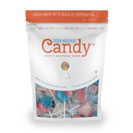 Only Kosher Candy Cotton Candy Gluten Free and Nut Free Lollipop Candies for Kids and Adults - 2.5 Pound bag
