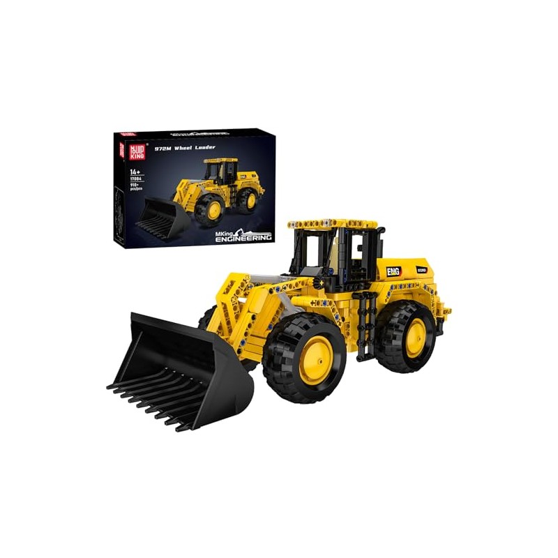 Mould King 17084 Wheel Loader Building Block Set, Engineering Vehicle