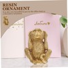 MAGICLULU Resin Monkey Adornment Monkey Decor for Office Tabletop Resin