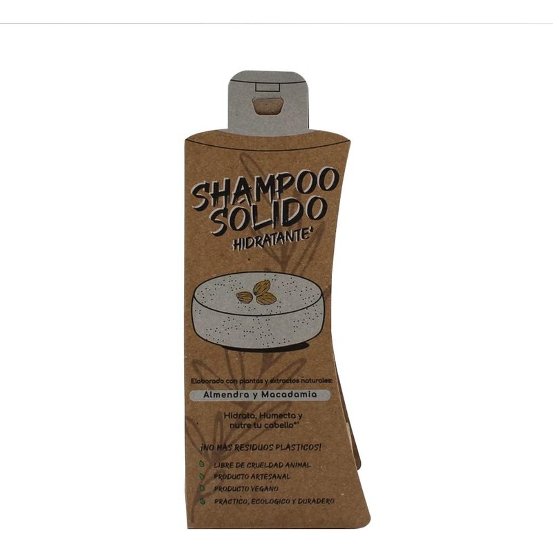 Arbol Verde Shampoo Sólido en Barra Natural Hidratante con Almendra