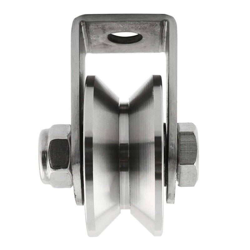 heyous Stainless Steel V-Type Groove Sliding Wheel Roller Track Rail
