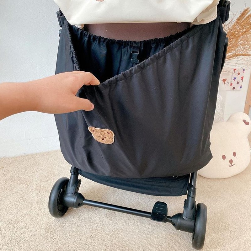 Stroller Bag Organizer Elastic Large Capacity Tear Resistant Nylon Baby