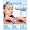 Natural Lash Clusters Wispy Eyelash Clusters 8-14mm Natural Bunny Cluster