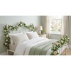 2 PCS 12FT Bendable Flower Garland, Artificial Rose Vine for