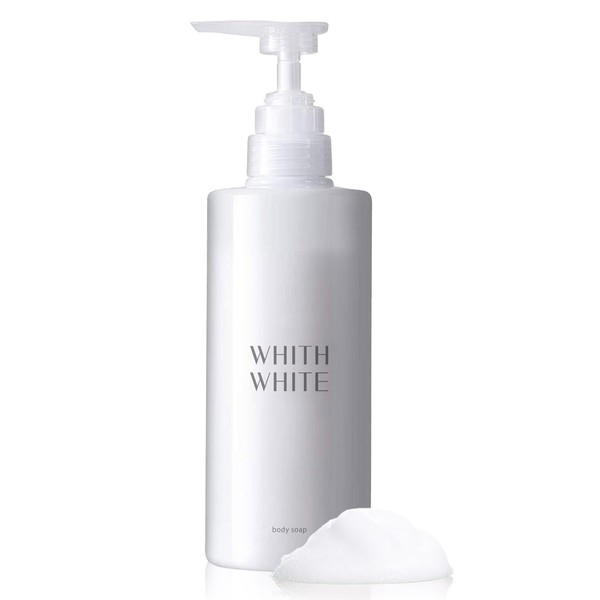 Fiss White Body Soap, High Moisturizing, Foam, Additive-free, 15.2 fl oz (450 ml)