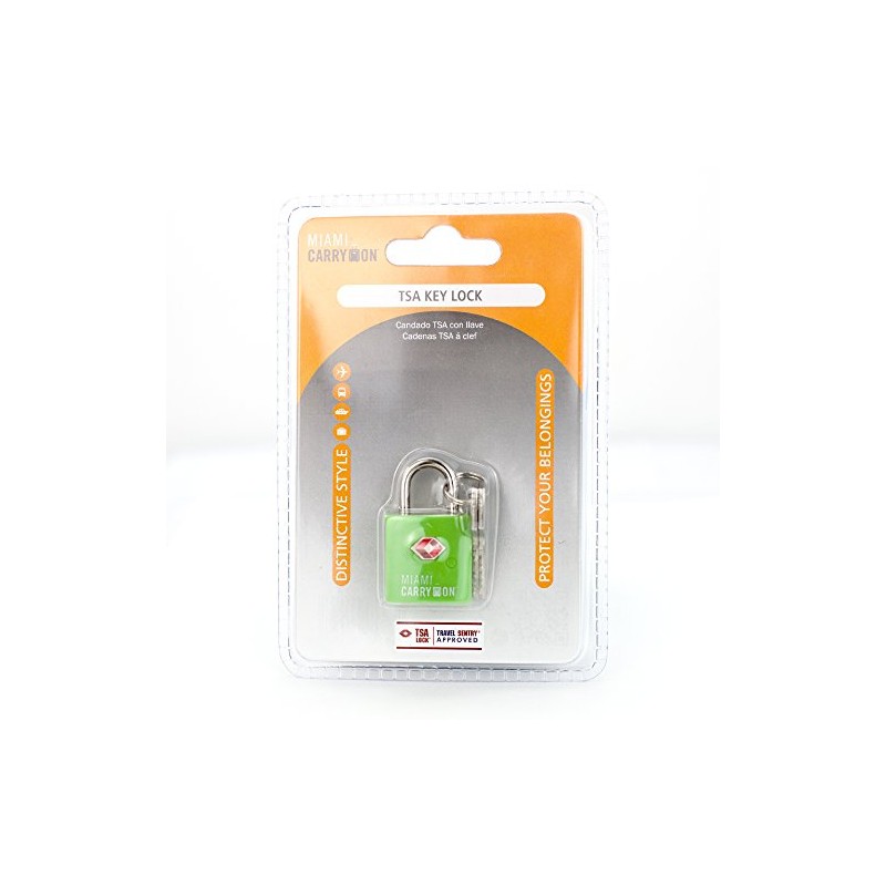TLL03GR Miami Carry-on TSA Locks - 1 Lock 2 Keys