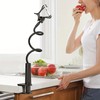 Long neck phone holder for desktop and bedside use:_Pink